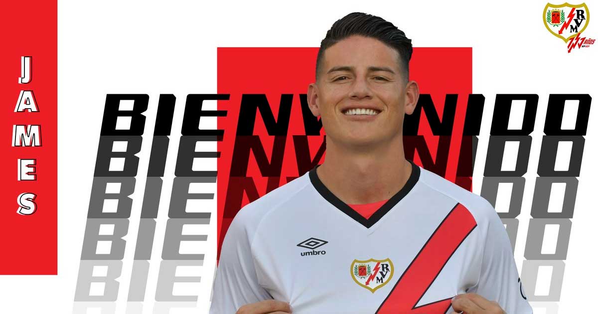  James Rodríguez vuelve a España, firma con Rayo Vallecano