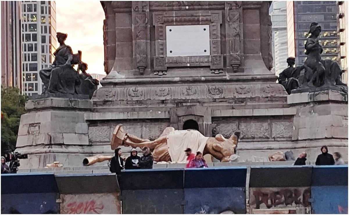  “El Ángel de la Independencia no se cayó, está bien”: Director de cine aclara qué pasó con la escultura; esto sabemos   | El Universal